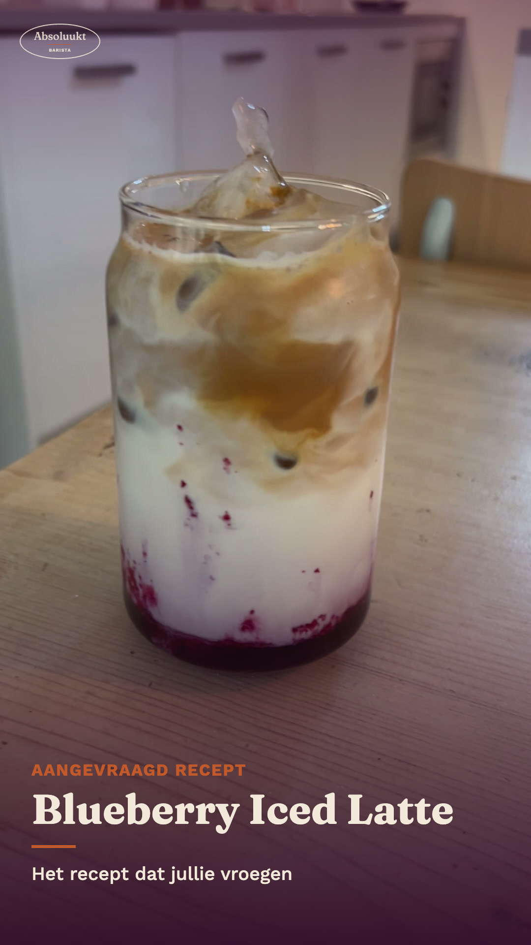 Blueberry Iced Latte